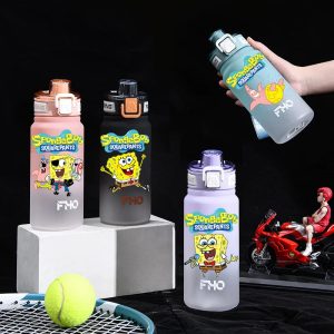 750ml SpongeBob Patrick Star Fitness Sports Water Bottle