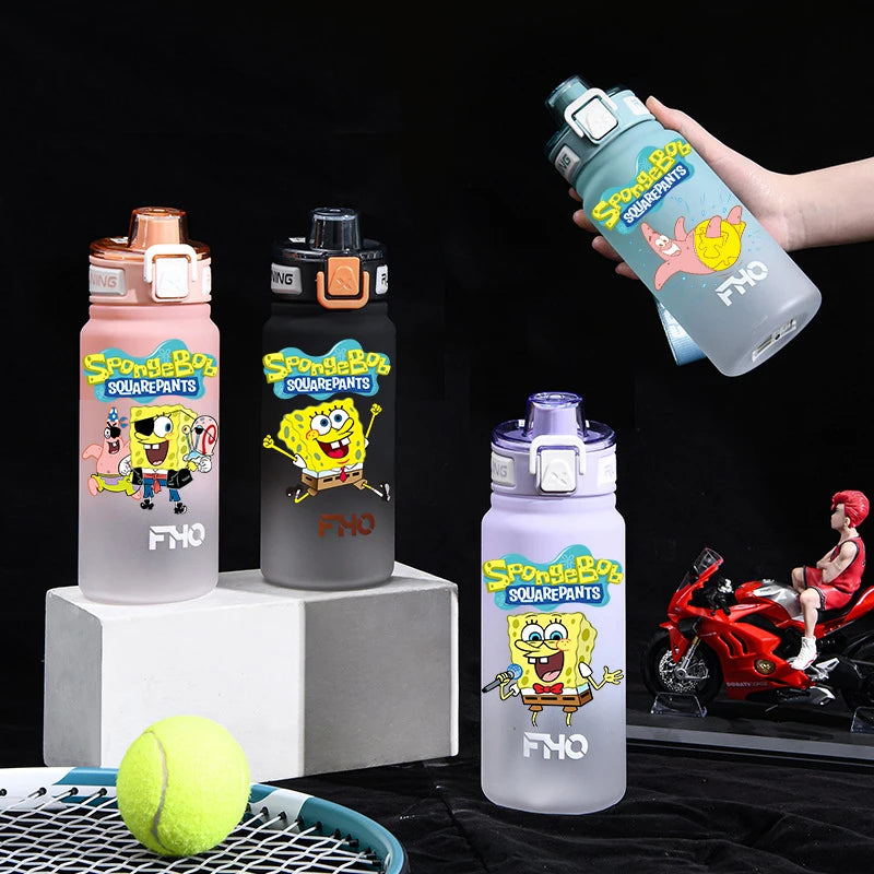 750ml SpongeBob Patrick Star Fitness Sports Water Bottle