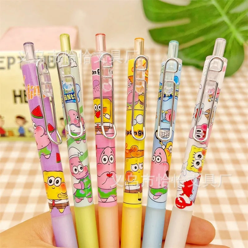 1/6/12PCS SpongeBob & Patrick Star Gel Pens Set - Image 2