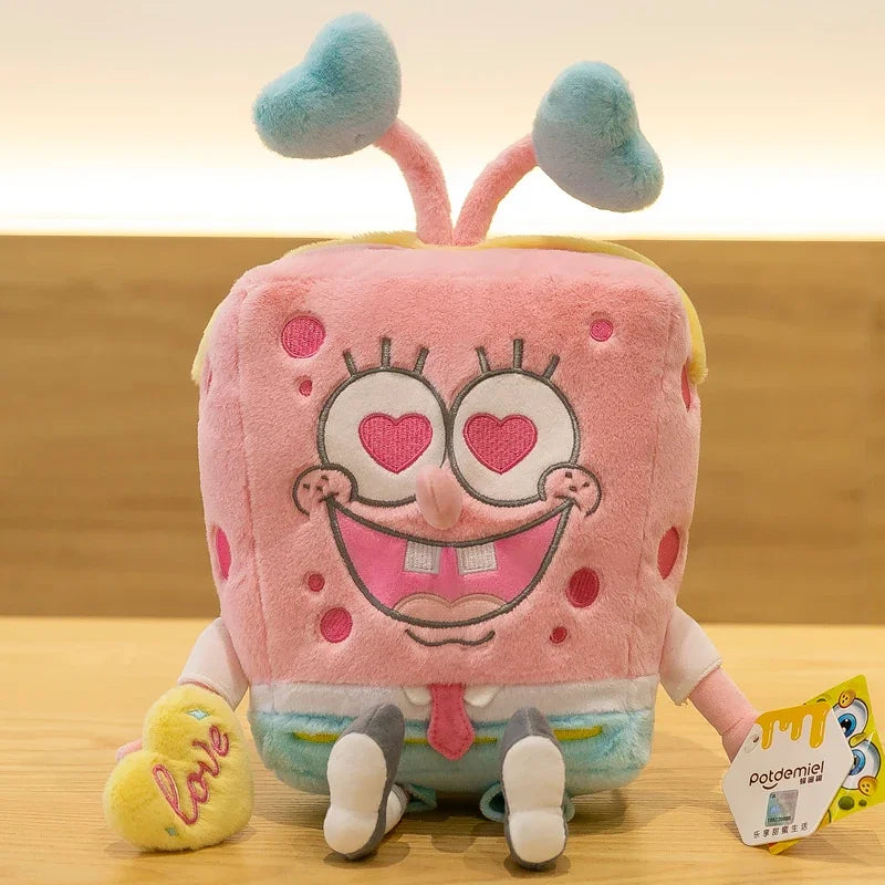 Anime SpongeBob & Patrick Star Pink Kawaii Plush Toys - Image 10
