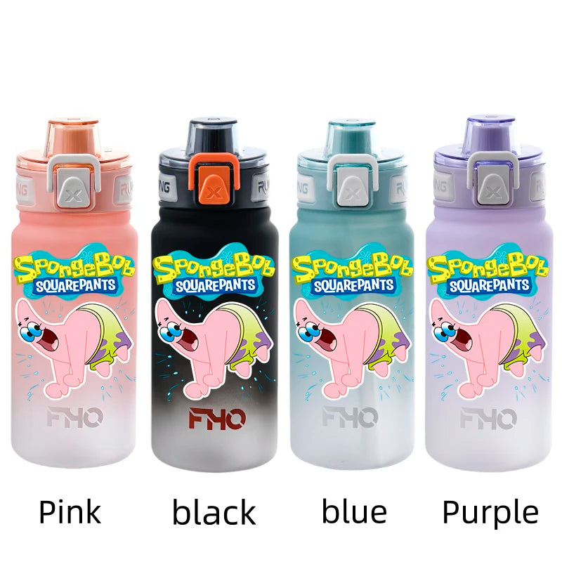 750ml SpongeBob Patrick Star Fitness Sports Water Bottle - Image 5