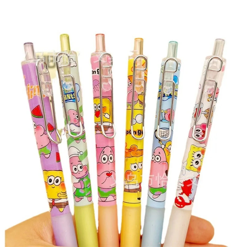 1/6/12PCS SpongeBob & Patrick Star Gel Pens Set - Image 6