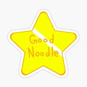 1 Big โGood Noodle Award Starโ SpongeBob Sticker