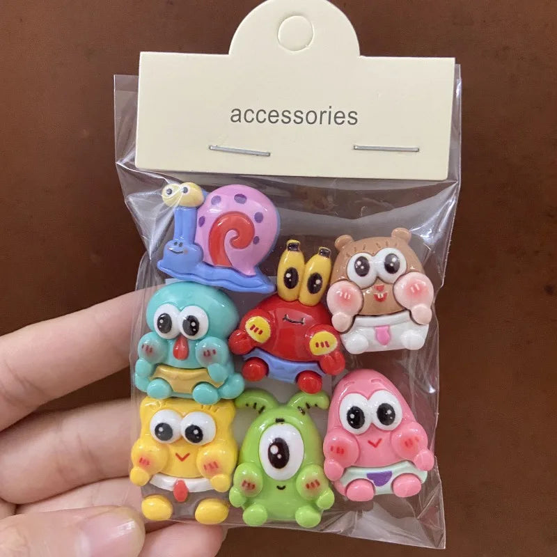 7pcs SpongeBob 3D Resin Stickers - Image 6