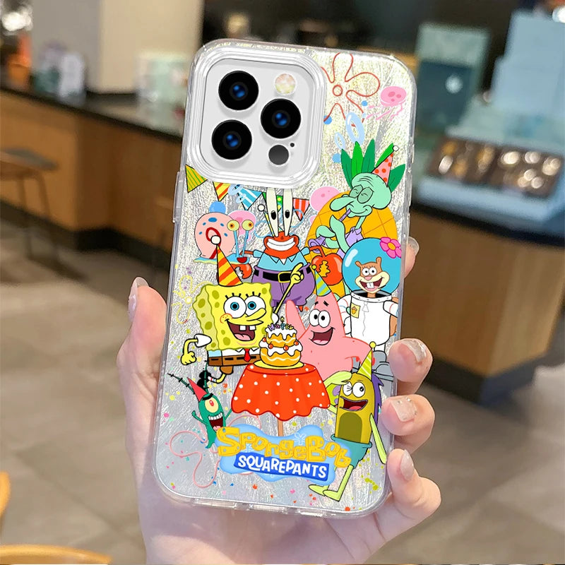 Fashion S-SpongeBobs Cartoon Gradient Phone Case - Image 8