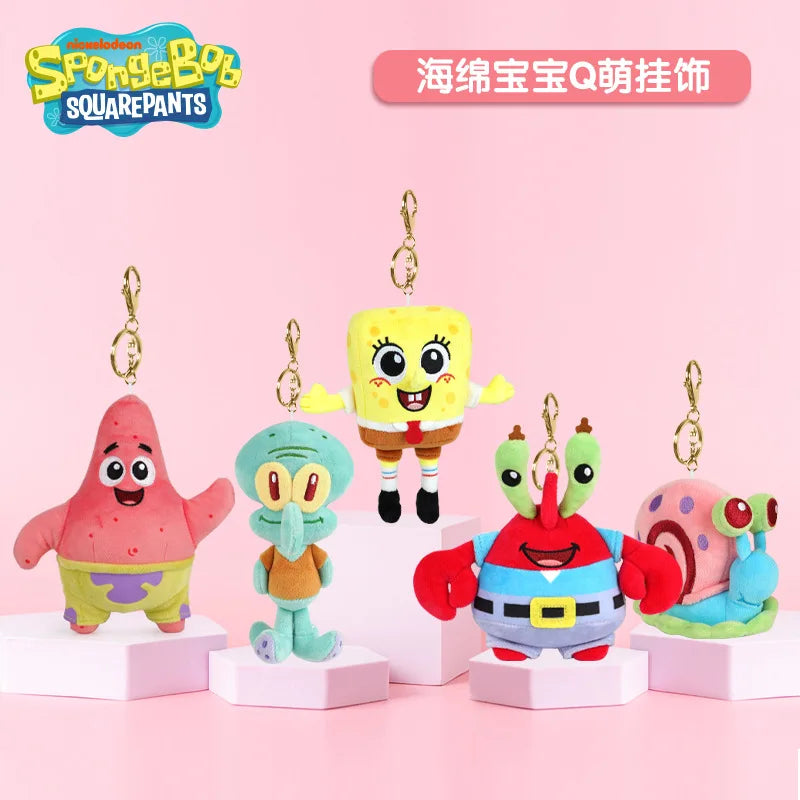 Anime SpongeBob SquarePants Plush Toy Pendant Keychain