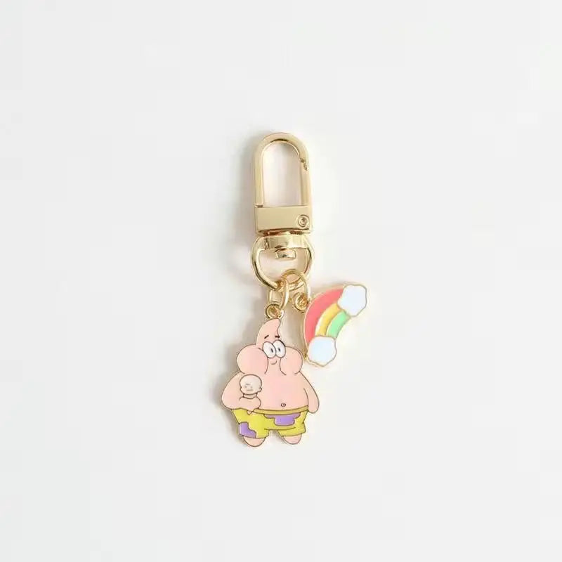 Anime Cartoon SpongeBob & Patrick Star Keychain - Image 5