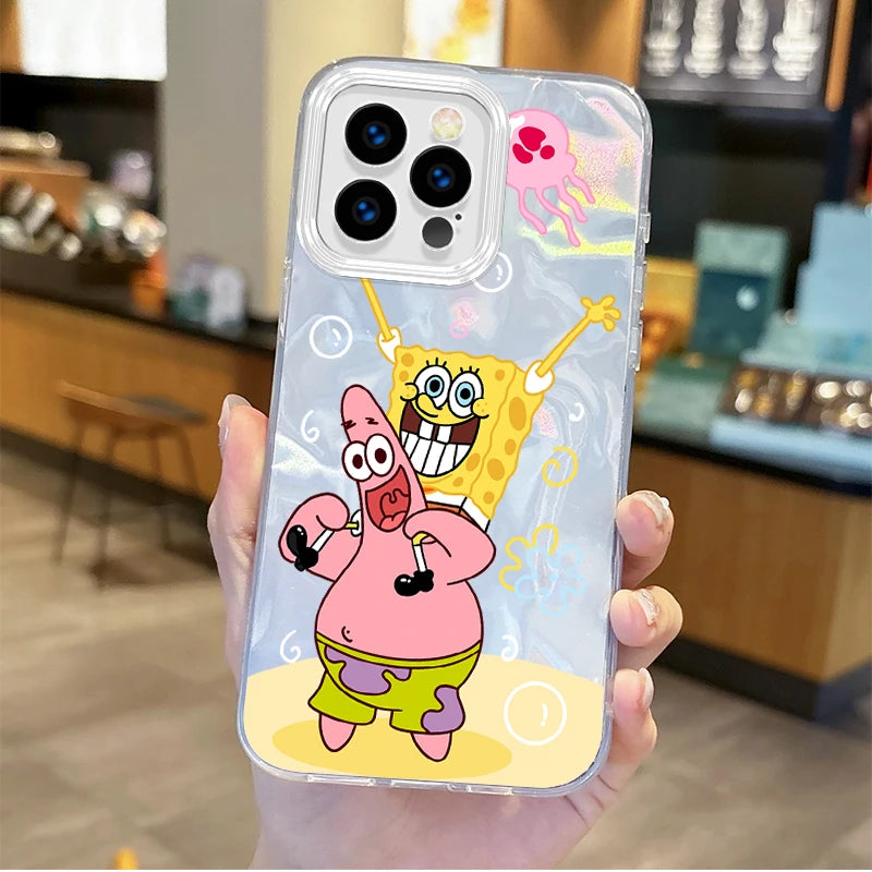 Fashion S-SpongeBobs Cartoon Gradient Phone Case - Image 9