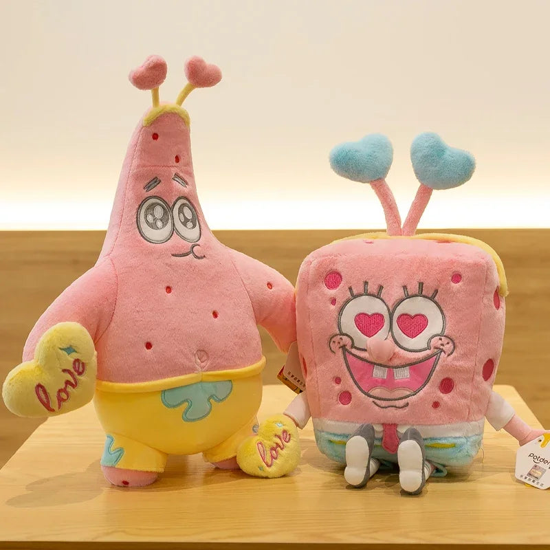 Anime SpongeBob & Patrick Star Pink Kawaii Plush Toys - Image 2