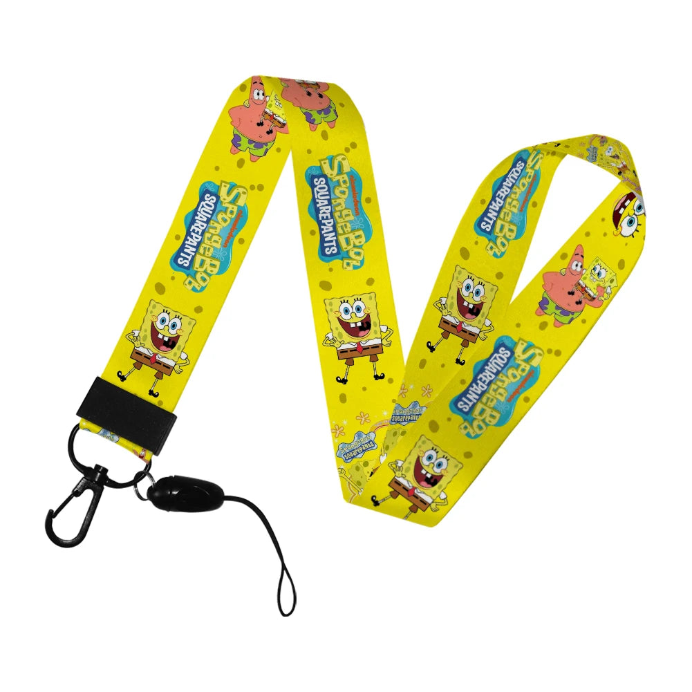 Cartoon SpongeBob ID Card Holder with Lanyard - Image 14