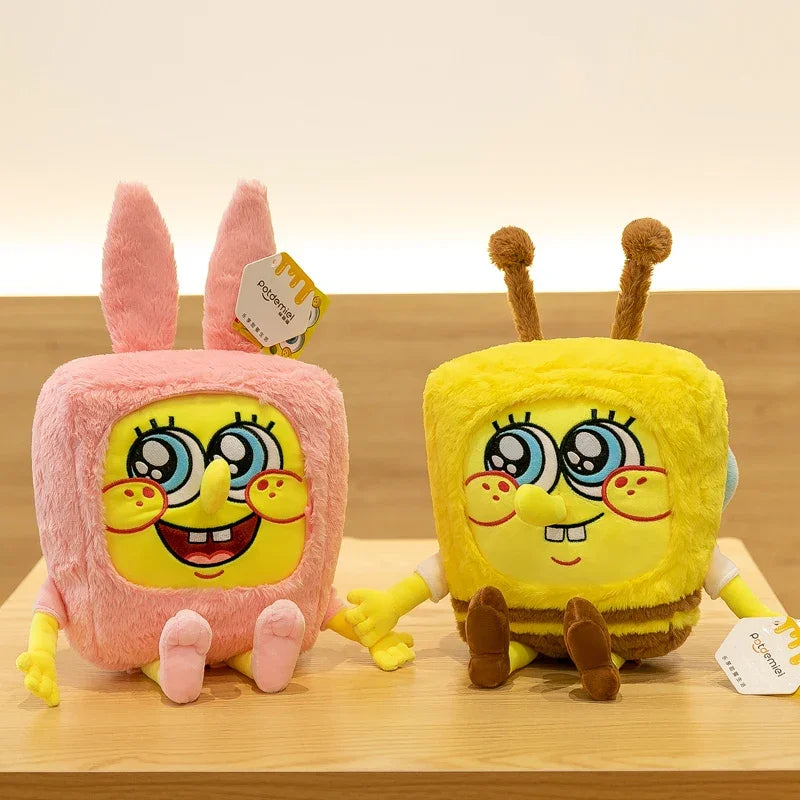 Anime SpongeBob & Patrick Star Pink Kawaii Plush Toys - Image 3