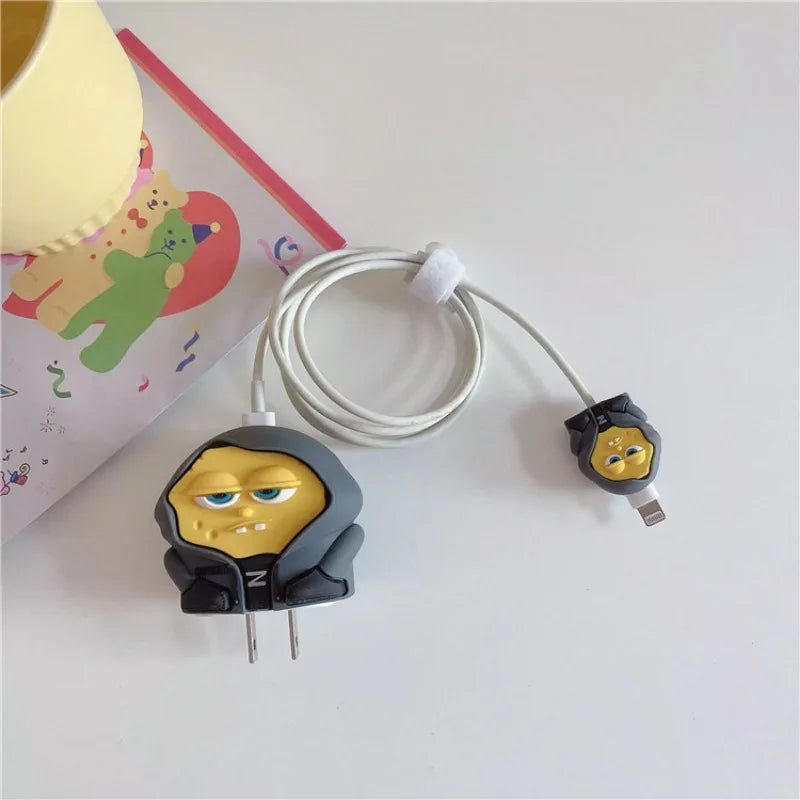 SpongeBob & Patrick Star Charger Protective Cover for iPhone - Image 4