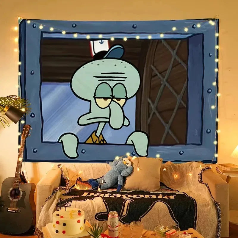 Squidward Tentacles Tapestry - Image 5
