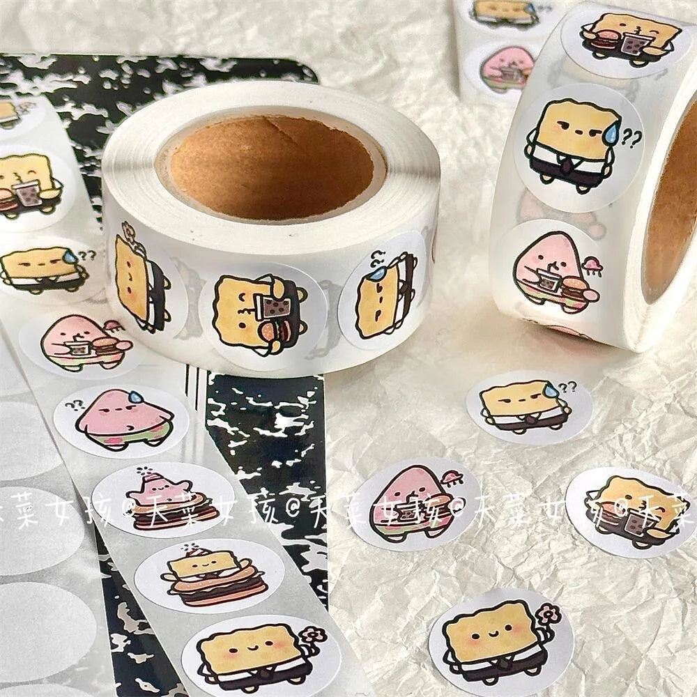 500PCS Kawaii SpongeBob SquarePants